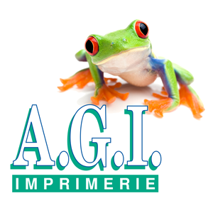 Le logo de l'imprimerie AGI